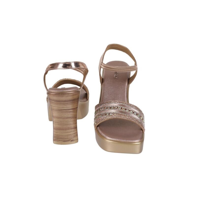Gleam Rose-Gold Party Sandals